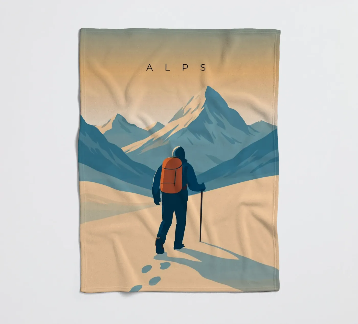 Alps Fleecedecke von minimalist designs