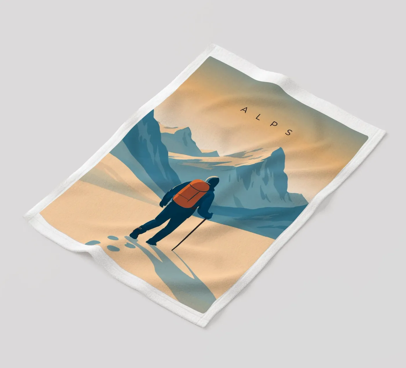 Alps Fleecedecke von minimalist designs
