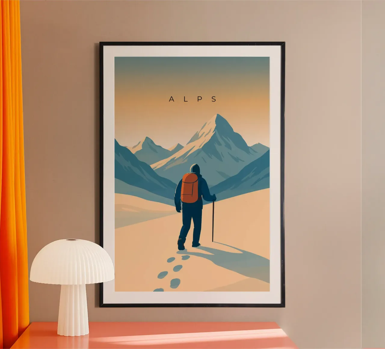 Alps poster da minimalist designs