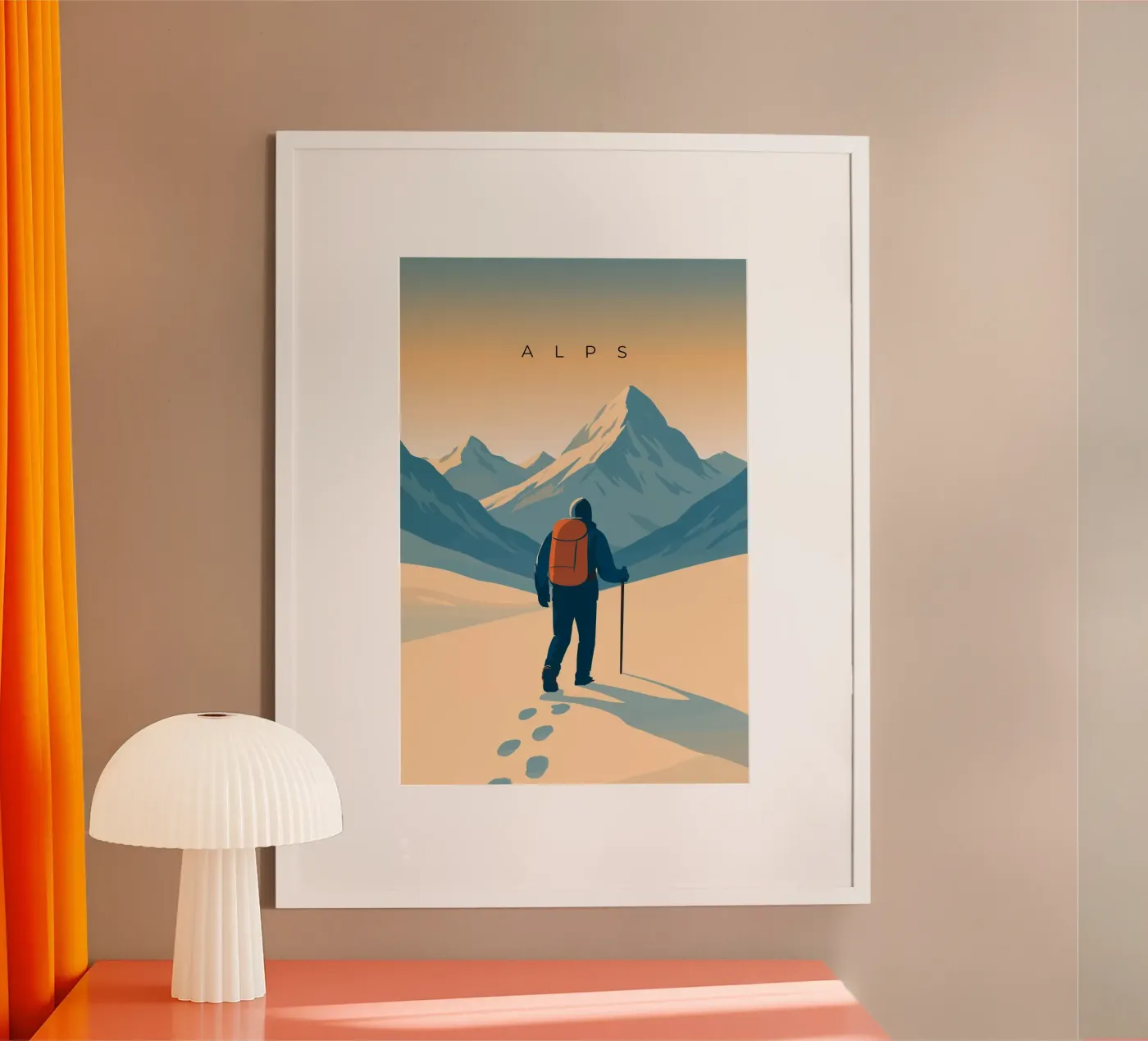 Alps poster da minimalist designs