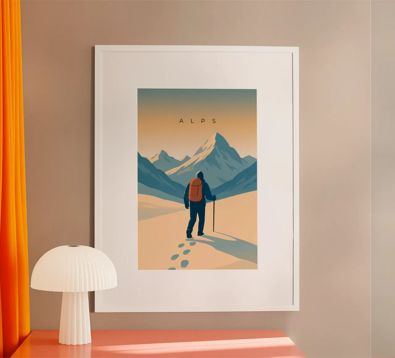 Alps poster da minimalist designs