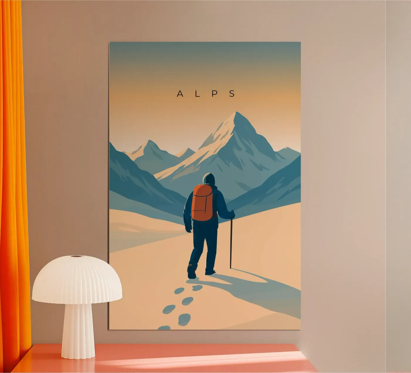 Alps poster da minimalist designs