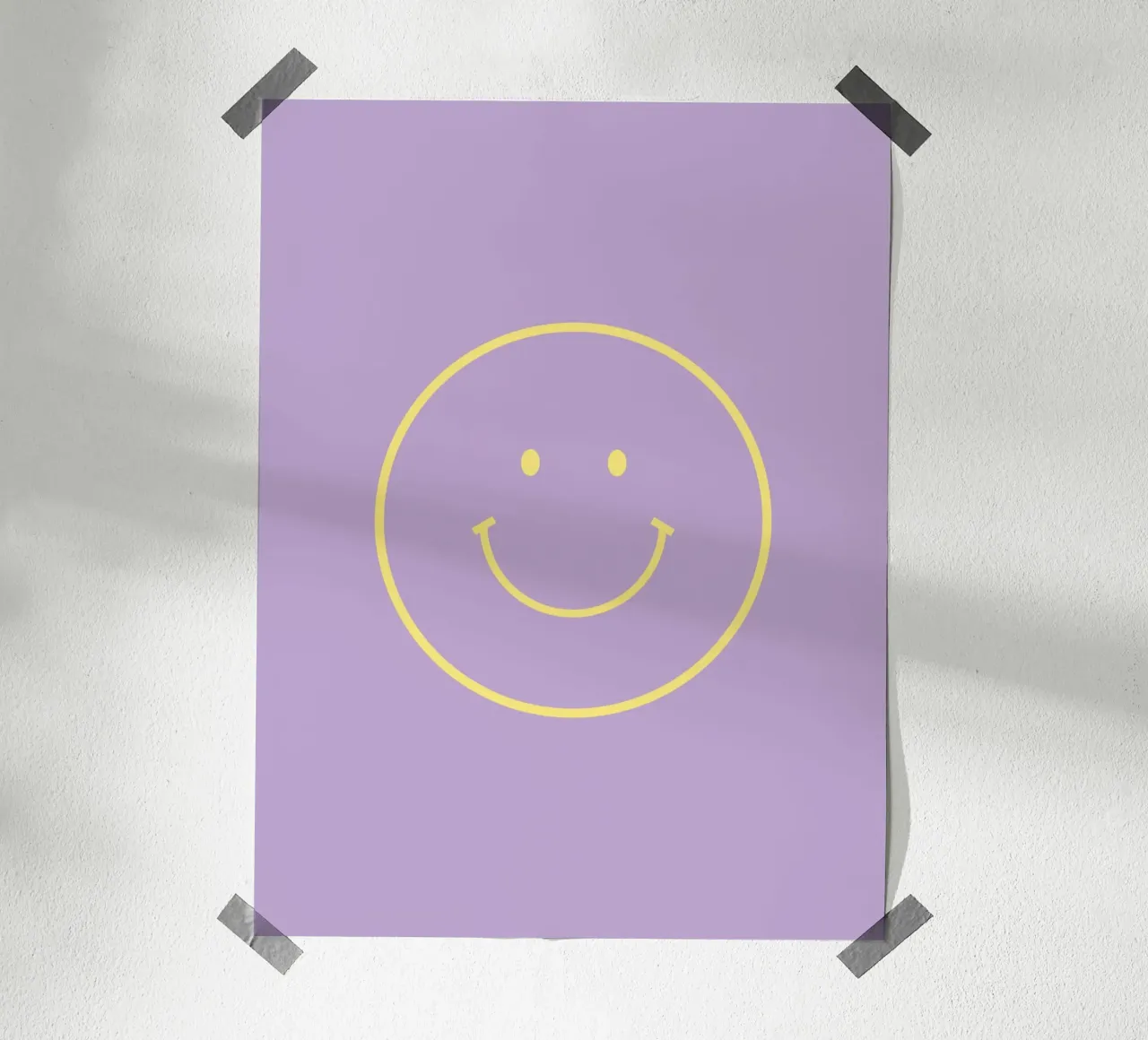 Sorridi oggi poster con telaio in plastica da janamossmann