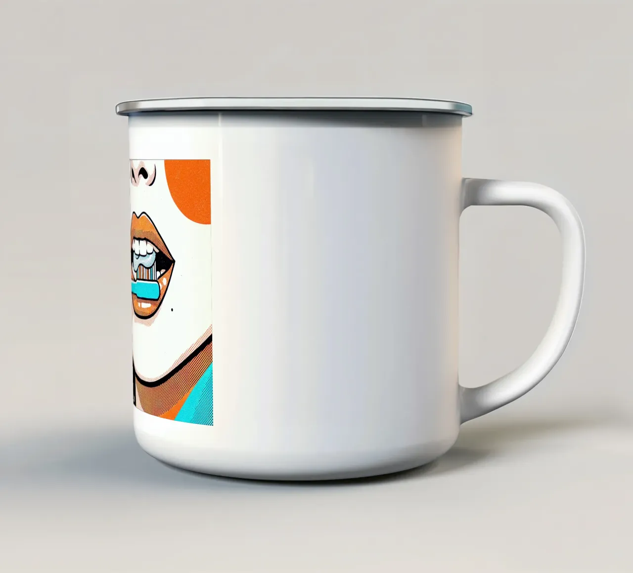 Pop Art Brush tazza in smalto da Dental art
