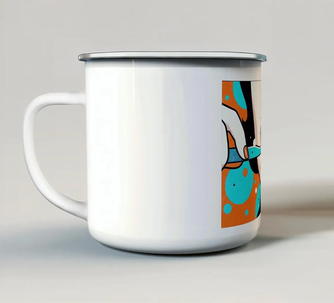 Pop Art Brush tazza in smalto da Dental art