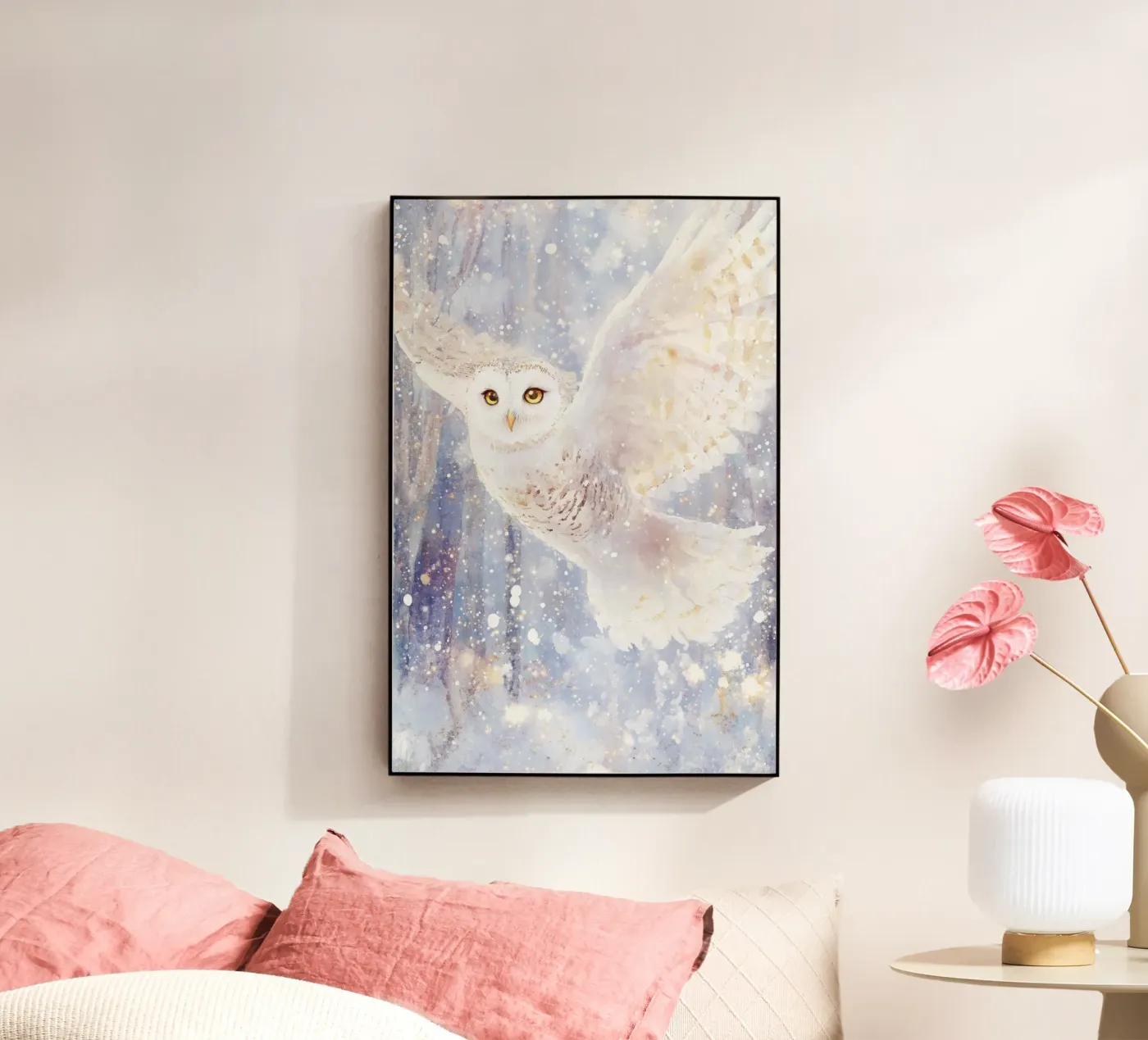Snow Owl plexiglas de treechild