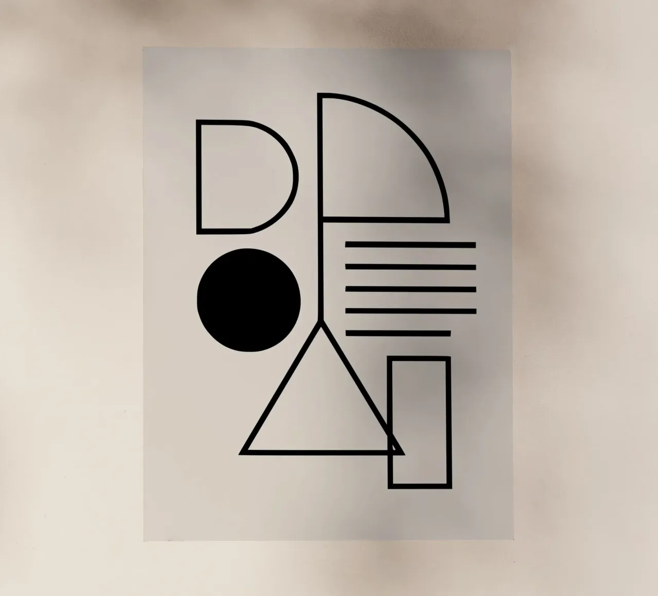 Design geometrico minimale pellicola backlit da Life of Pie