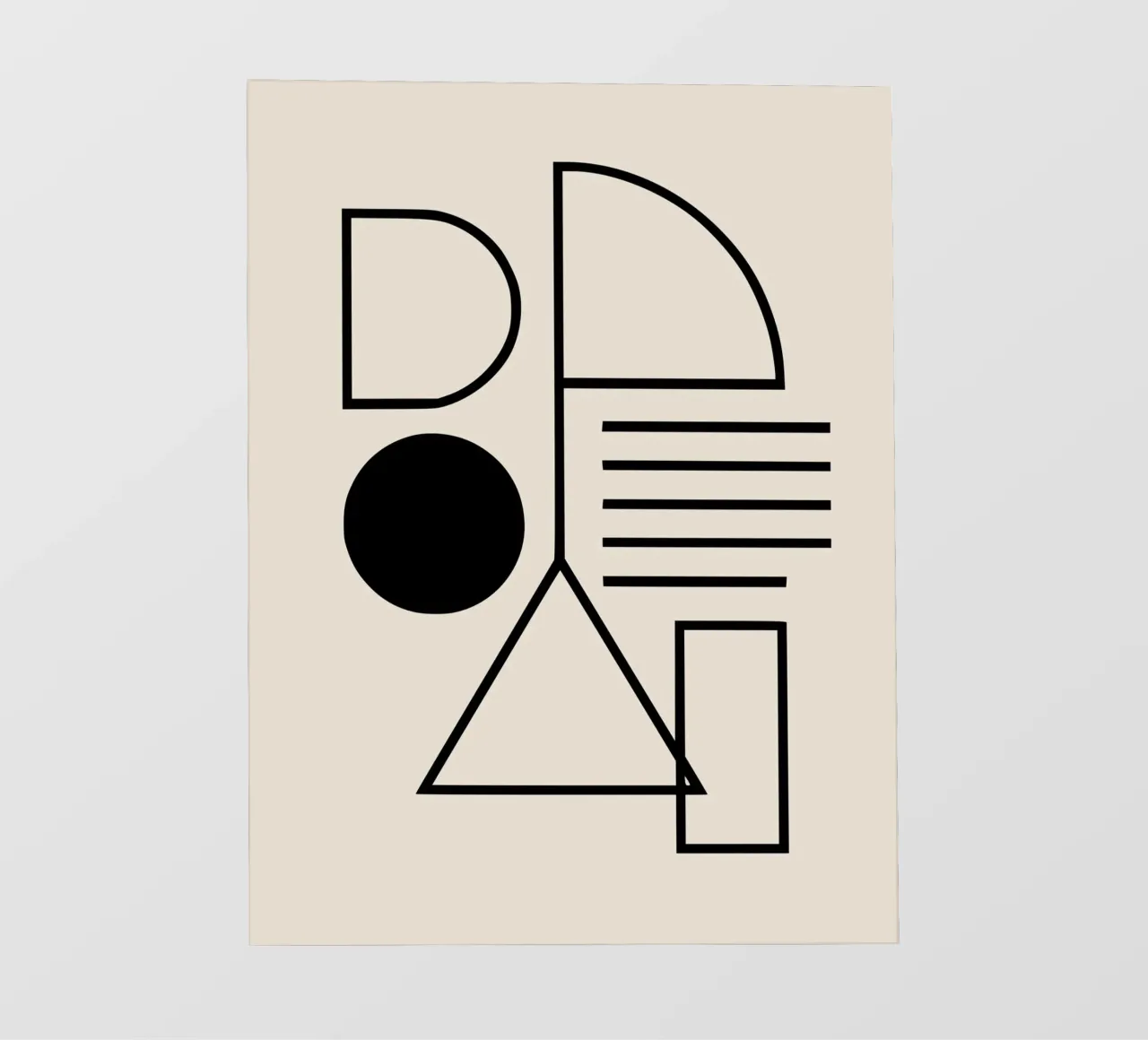 Design geometrico minimale pellicola backlit da Life of Pie