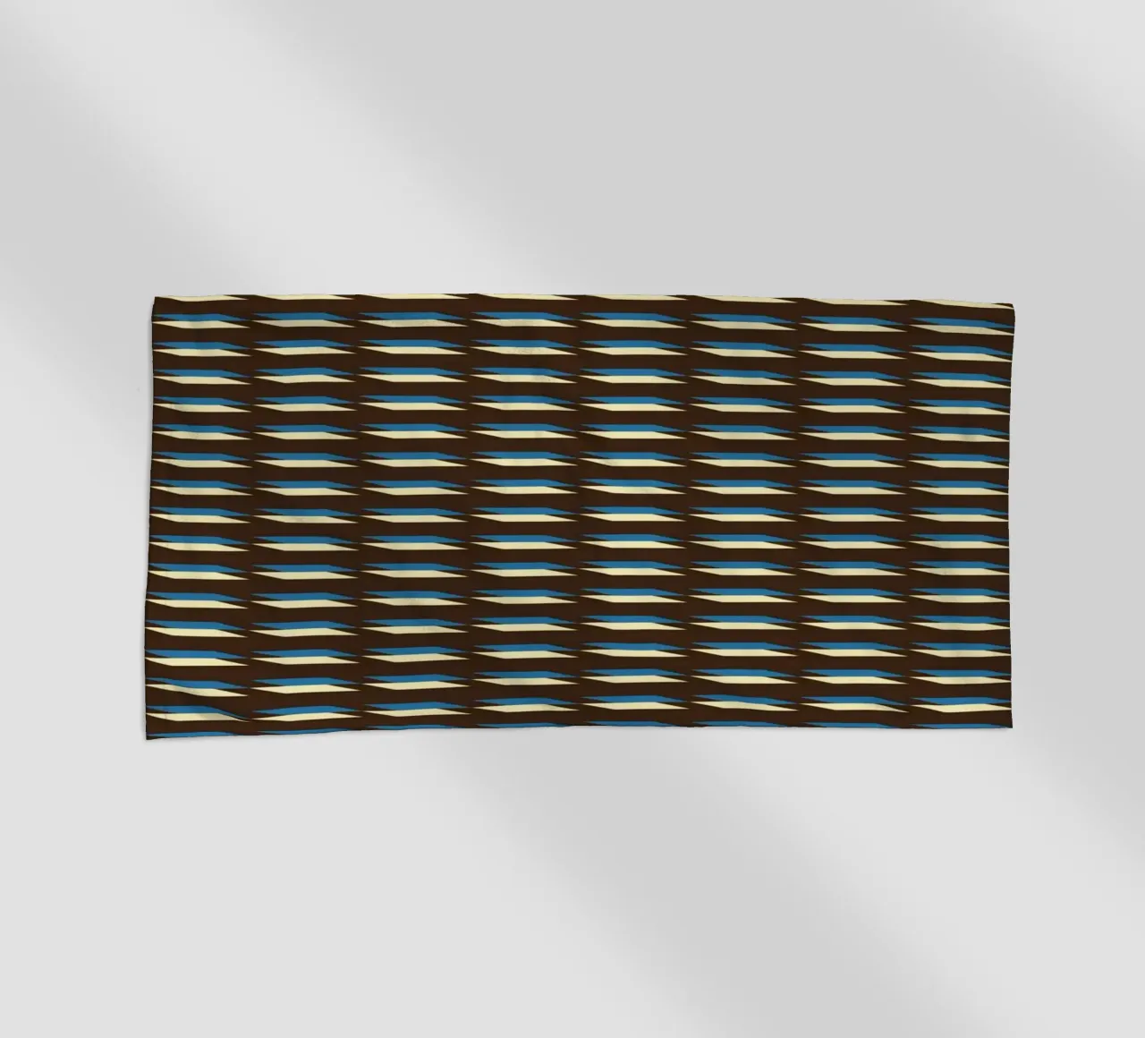 Geometrische lijnen en vormen Patroon strandhanddoek van Life of Pie