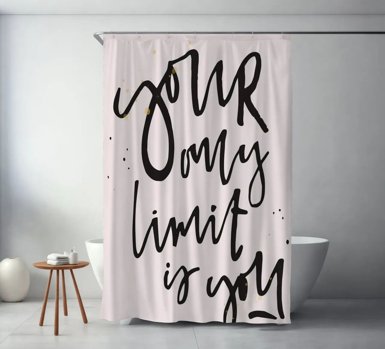 YOUR ONLY LIMIT IS YOU tenda da doccia da ARTEVO