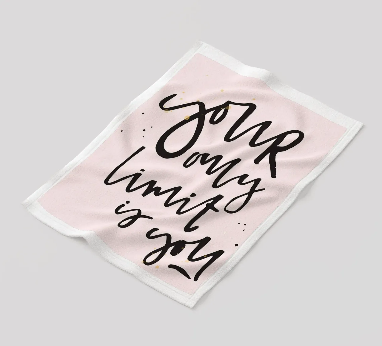 YOUR ONLY LIMIT IS YOU coperta in pile da ARTEVO