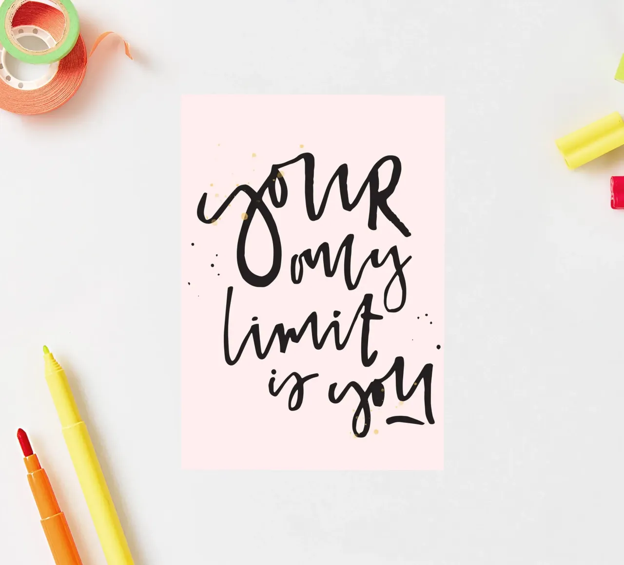 YOUR ONLY LIMIT IS YOU adesivo da ARTEVO