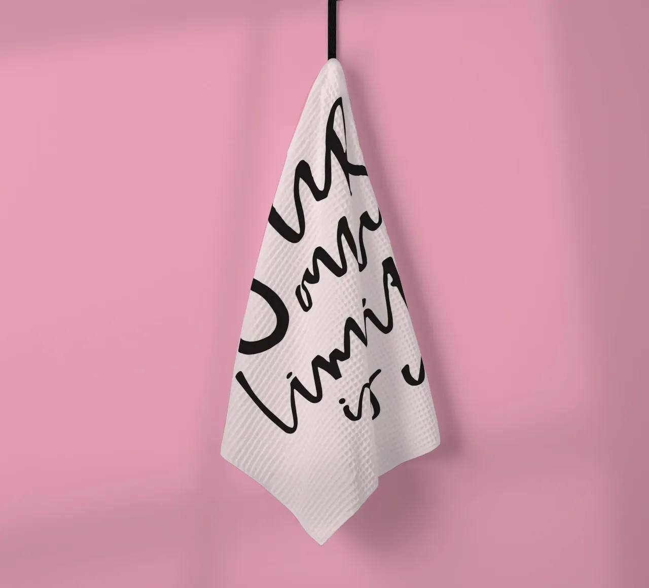 YOUR ONLY LIMIT IS YOU canovaccio da cucina da ARTEVO