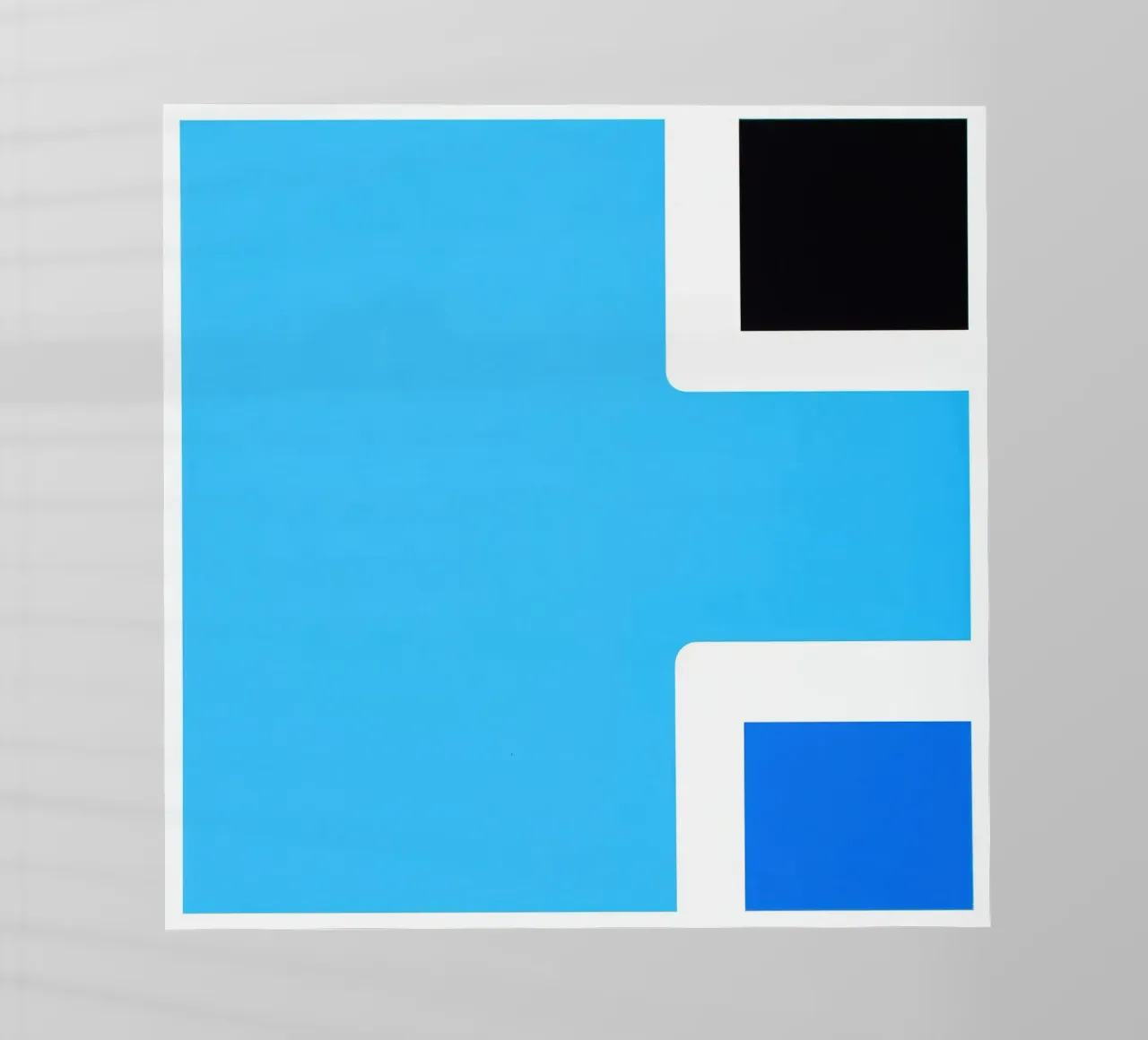 Maritime Abstraktion | Erfrischende Abkühlung in Blau Backlit Folie von Autofocus