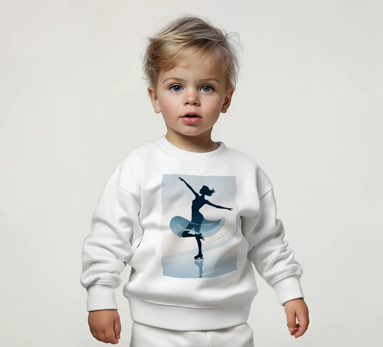 Pattinare in tranquillità felpa neonato da Maison Solis