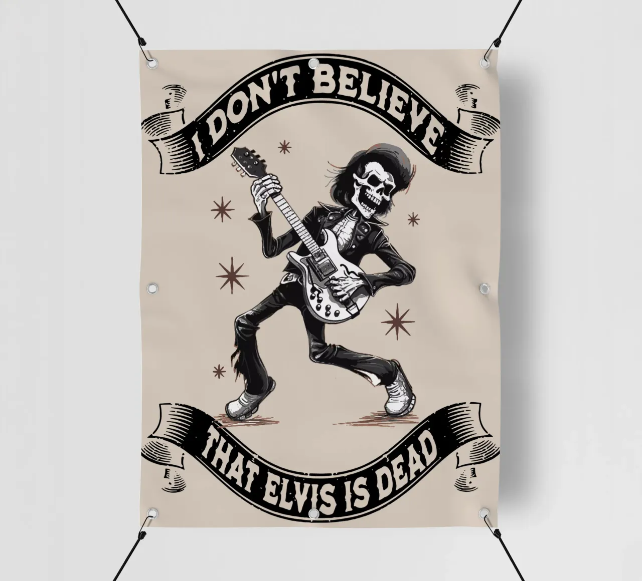 Non credo che Elvis sia morto telo in pvc da Gunawan Rb