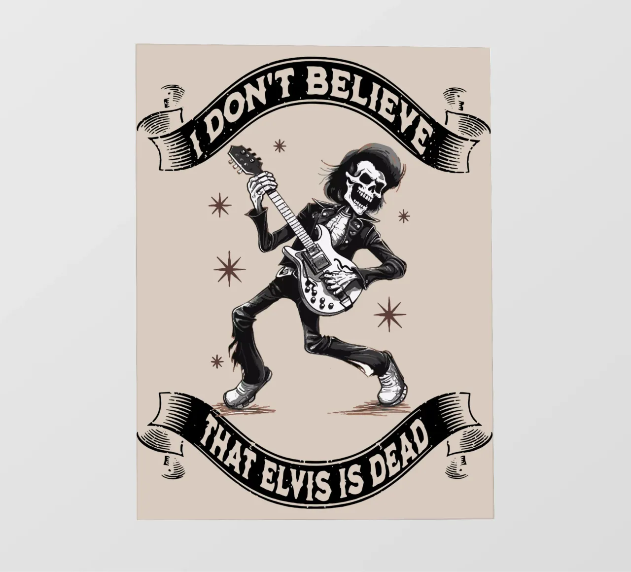 Non credo che Elvis sia morto telo in pvc da Gunawan Rb