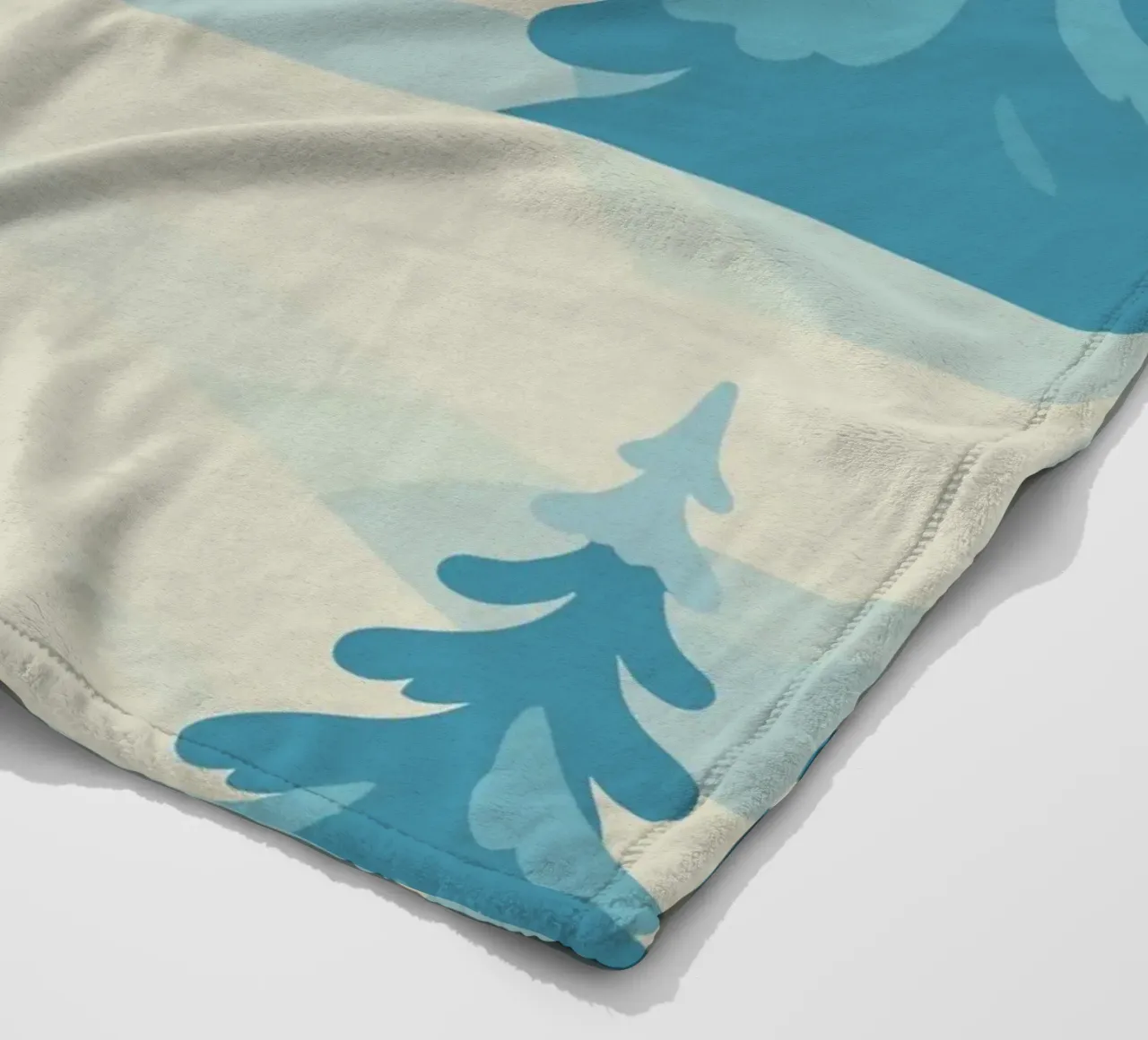 Alce in una foresta innevata coperta in pile da minimalist designs