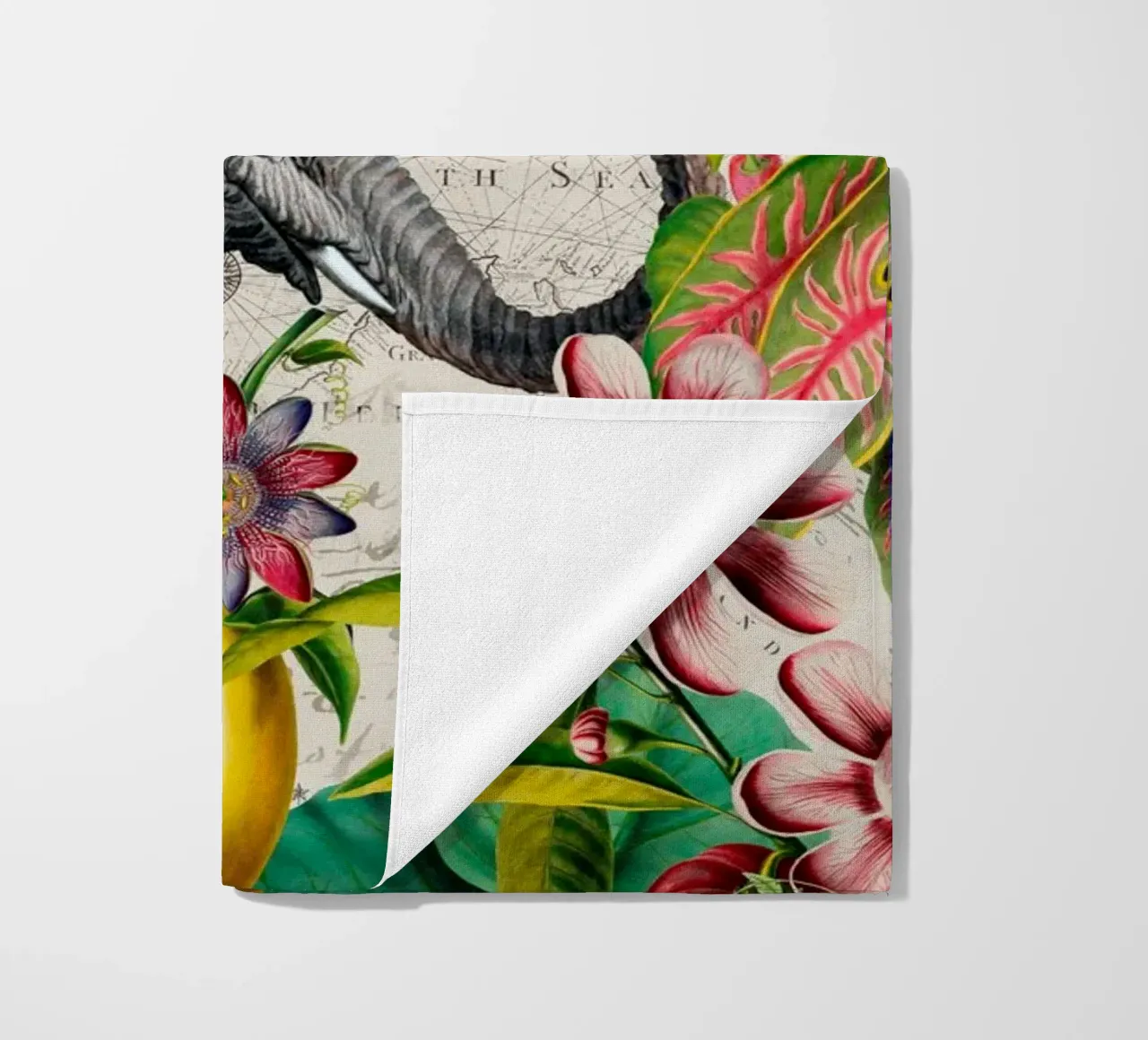 Elefanti Paradiso Tropicale telo mare da Andrea Haase Vintage World