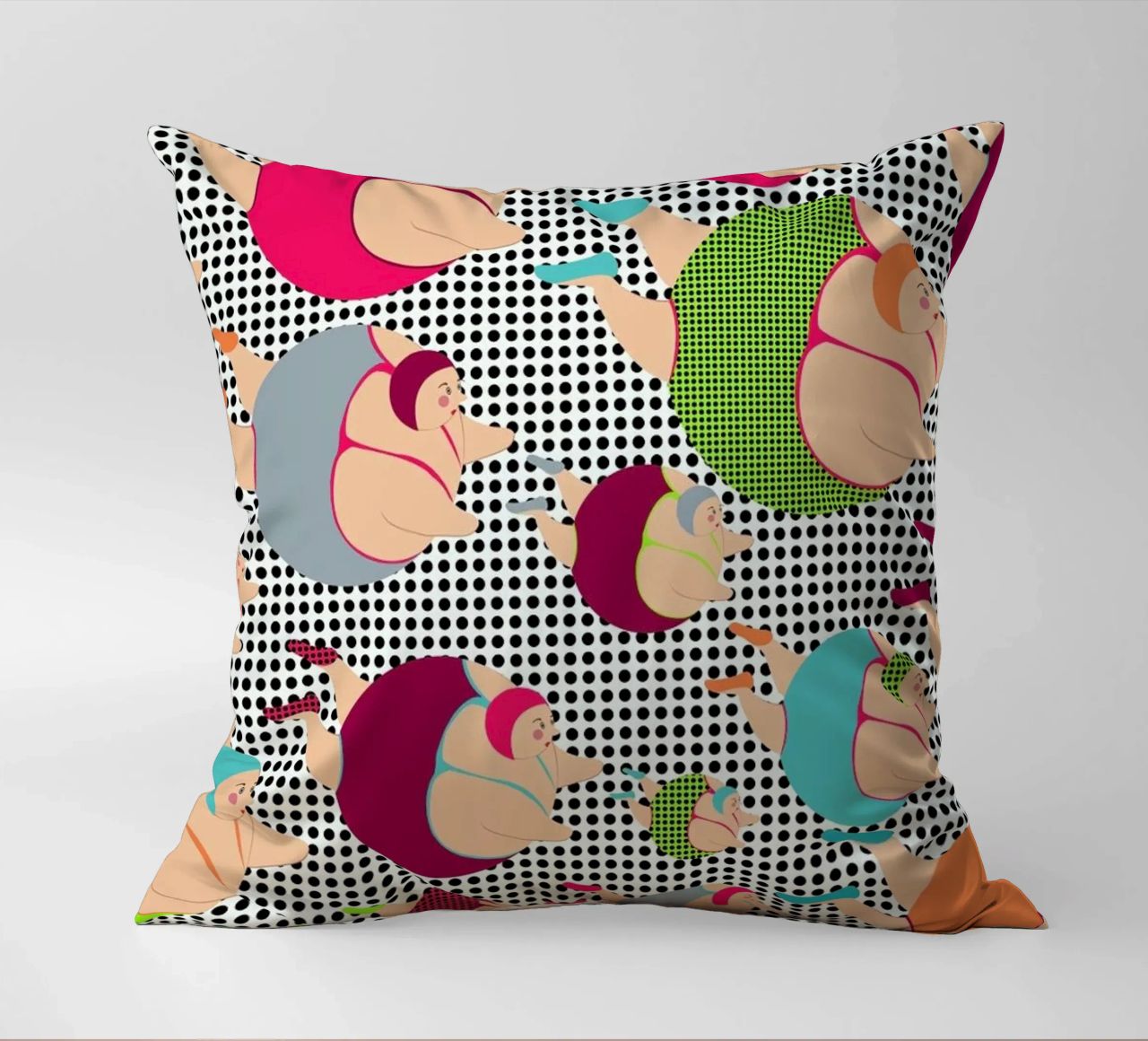 Spotty Swimmers (SSWIM) cuscino da Maria Kritzas
