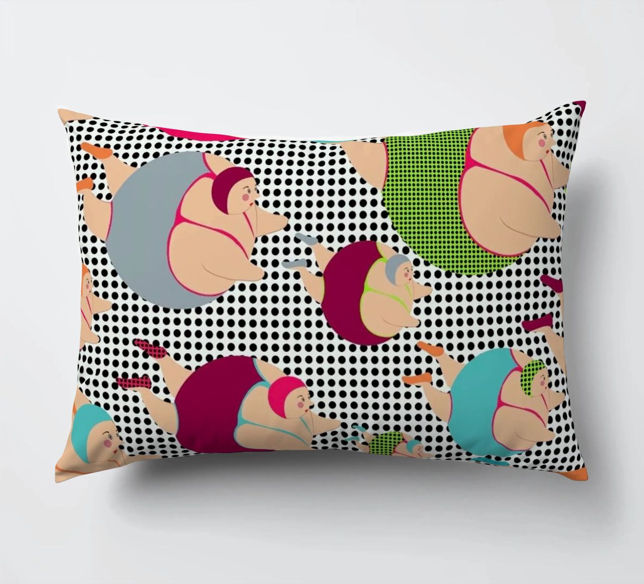 Spotty Swimmers (SSWIM) cuscino da Maria Kritzas