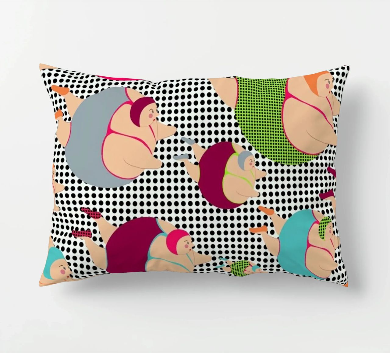 Spotty Swimmers (SSWIM) cuscino da Maria Kritzas