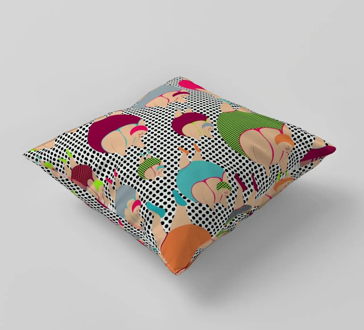 Spotty Swimmers (SSWIM) cuscino da Maria Kritzas