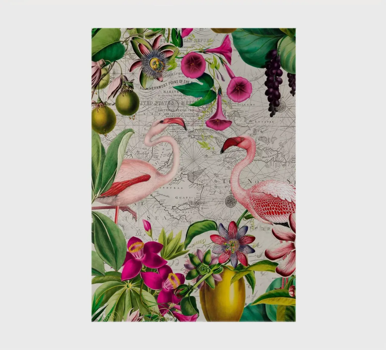 Isla tropical de los flamencos cuaderno de Andrea Haase Vintage World