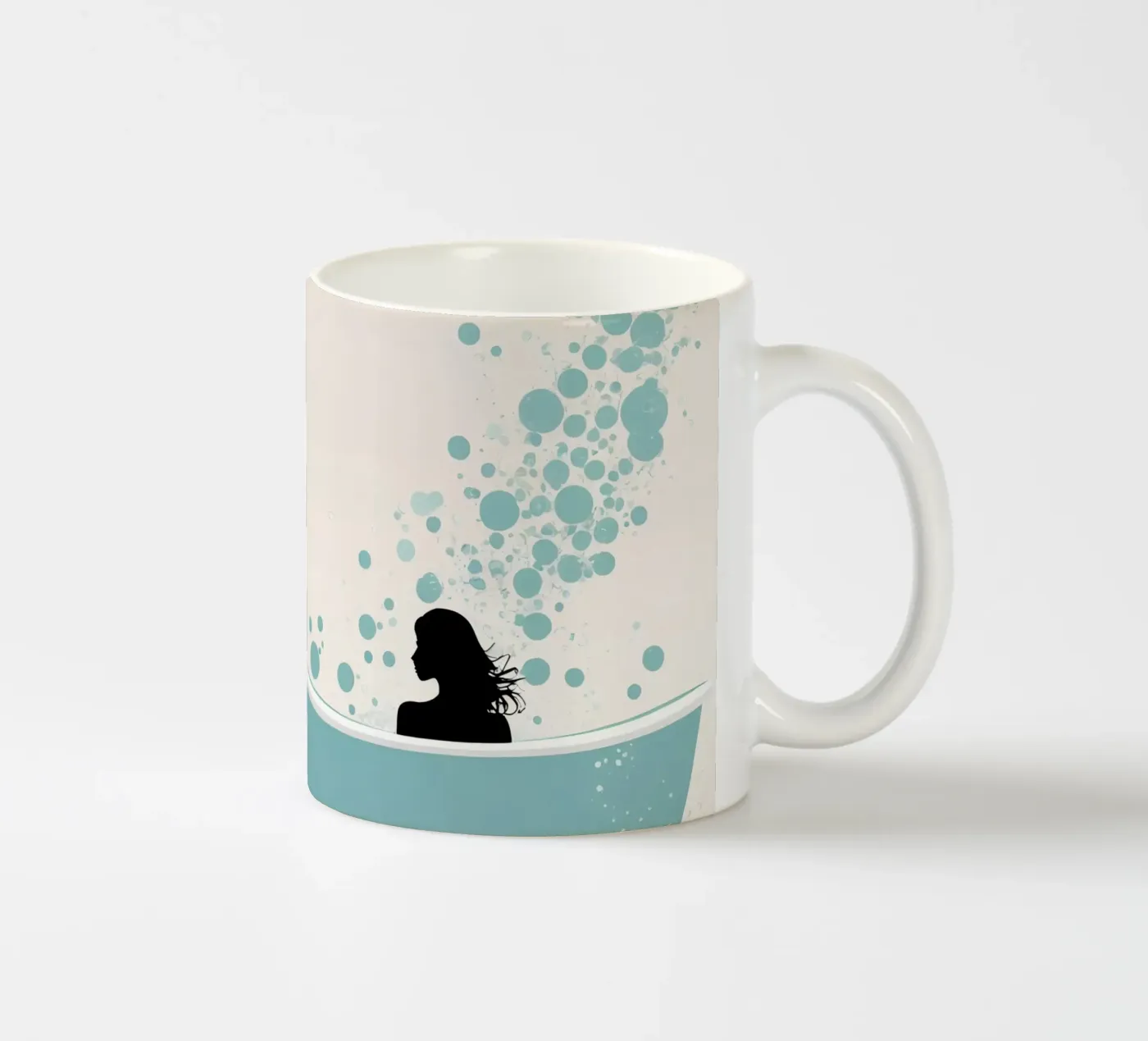 Bubble Serenity ceramic mug by Maison Solis
