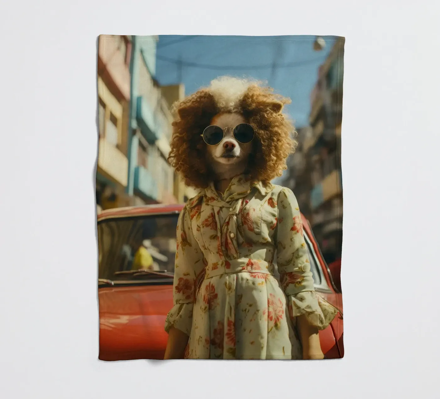 Gaëlle fleecedeken van Affiches Chien Originales – Dogland