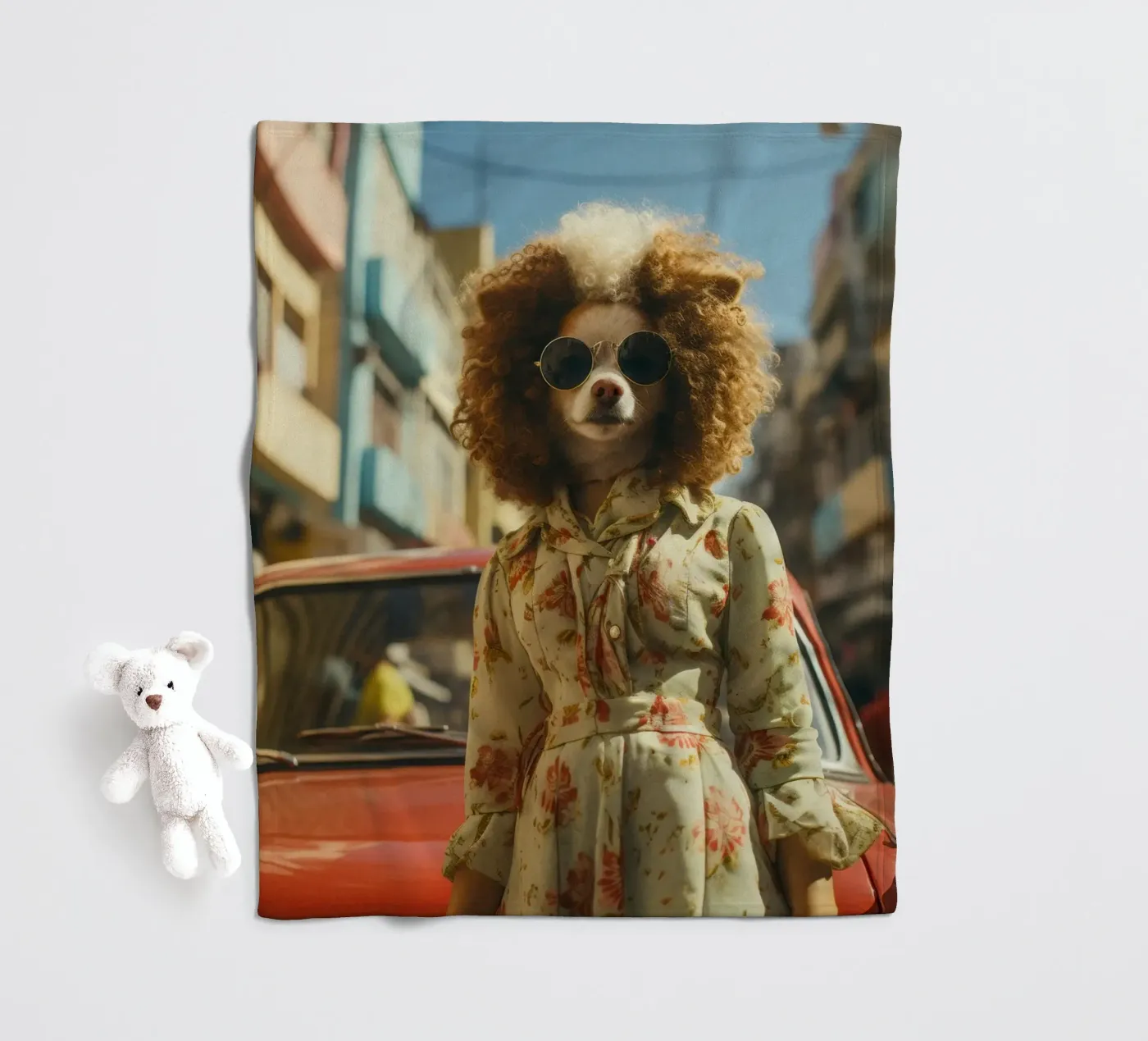 Gaëlle fleecedeken van Affiches Chien Originales – Dogland