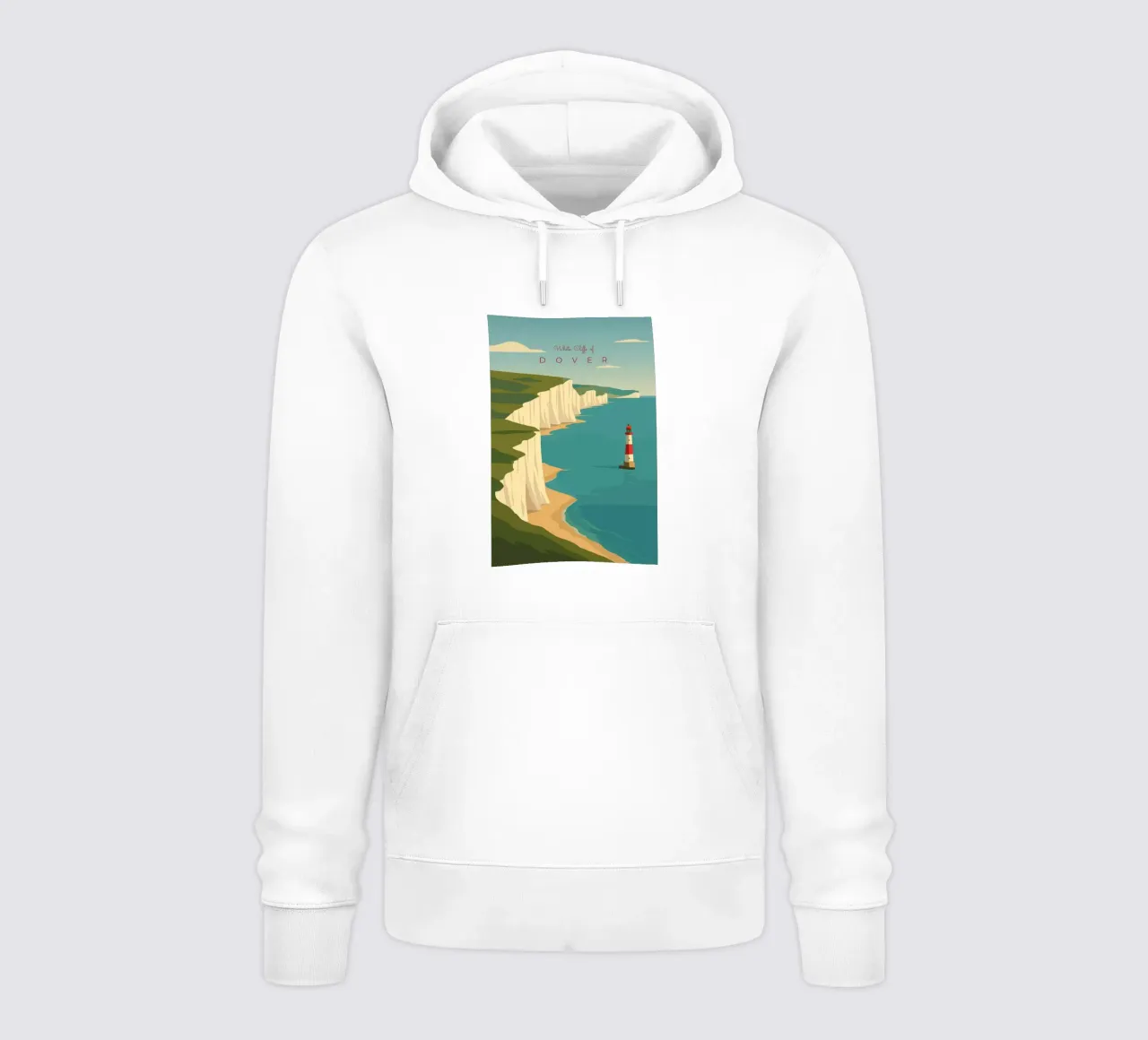 White Cliffs of DOVER felpa con cappuccio da minimalist designs