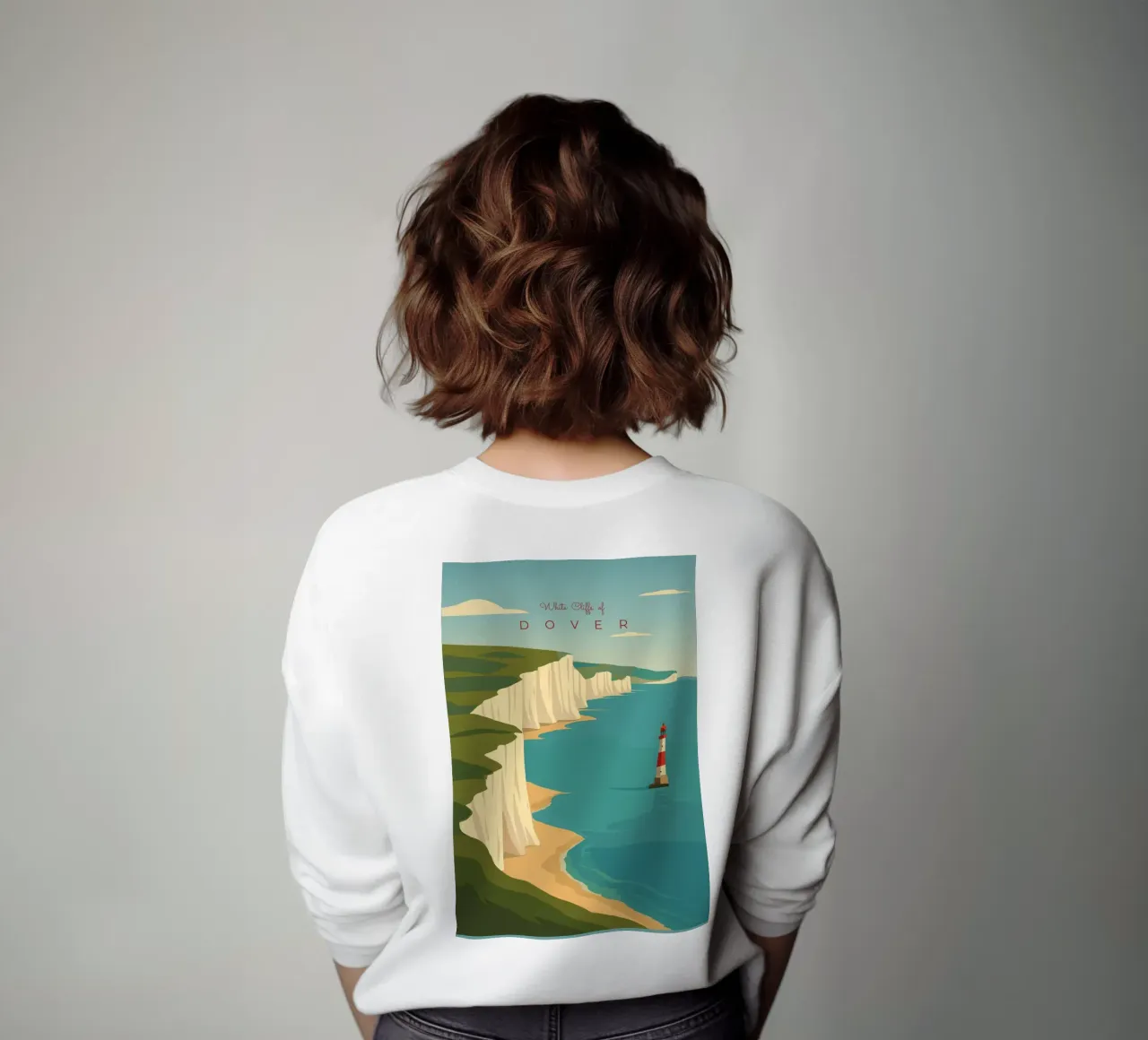 White Cliffs of DOVER felpa da minimalist designs