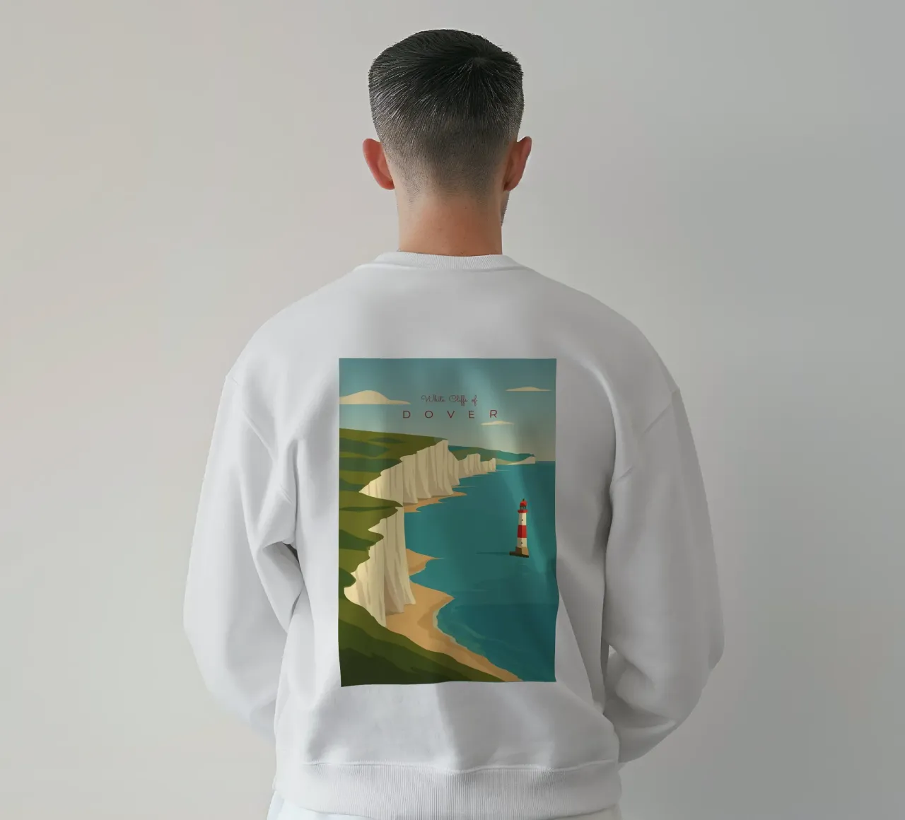 White Cliffs of DOVER felpa da minimalist designs