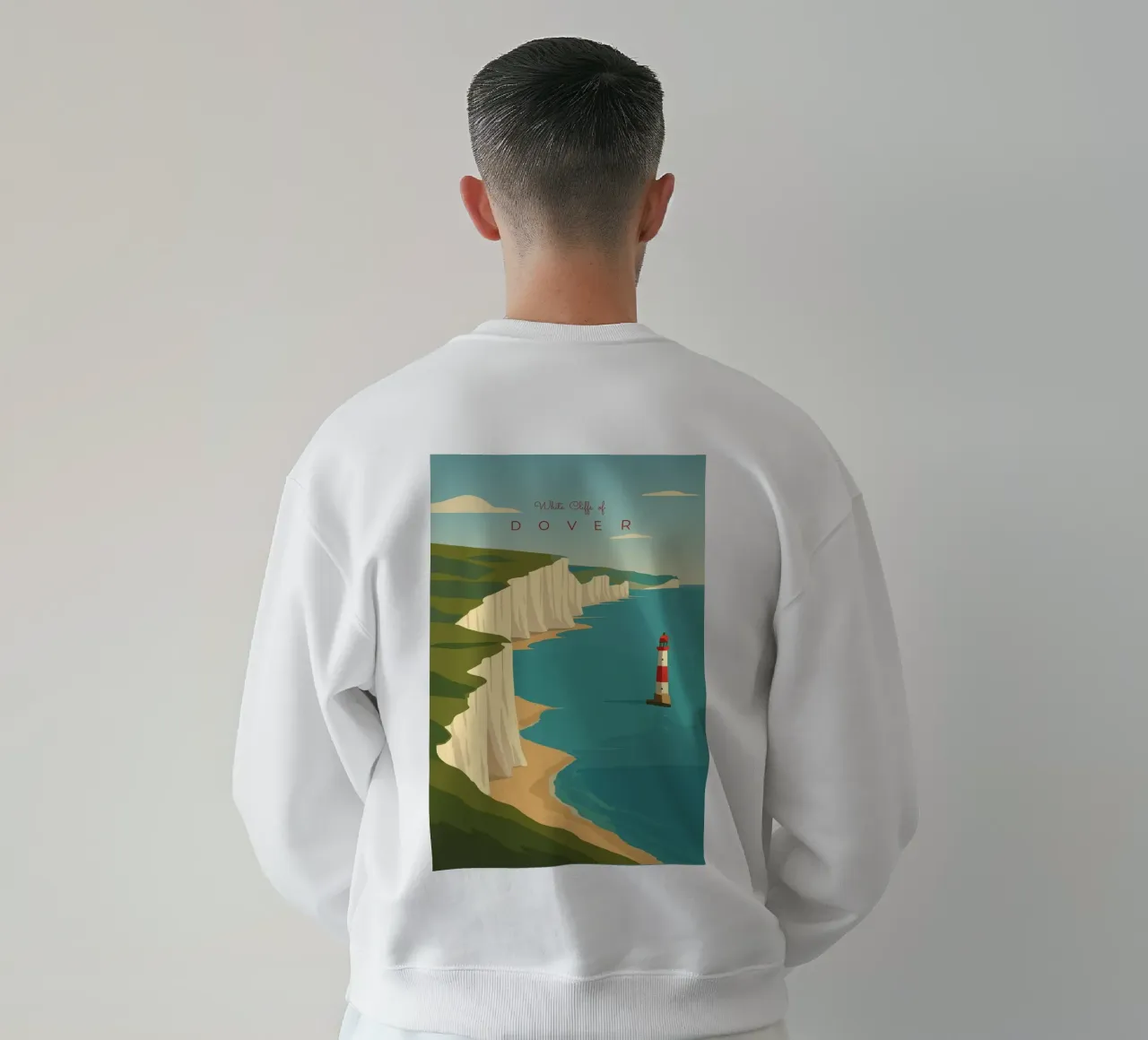 White Cliffs of DOVER felpa da minimalist designs