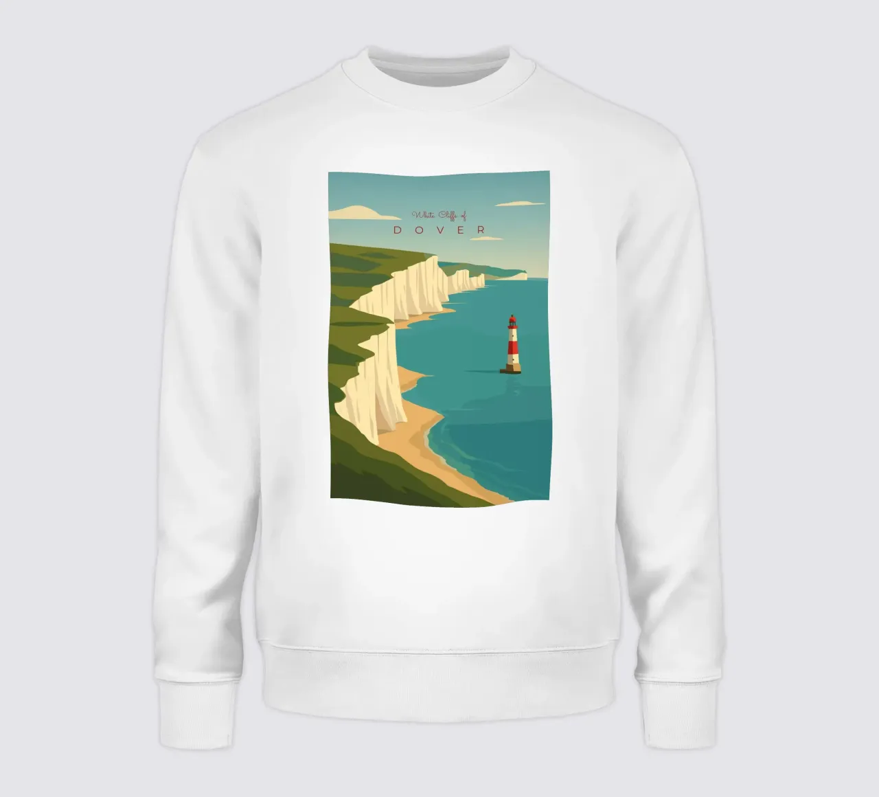 White Cliffs of DOVER felpa da minimalist designs