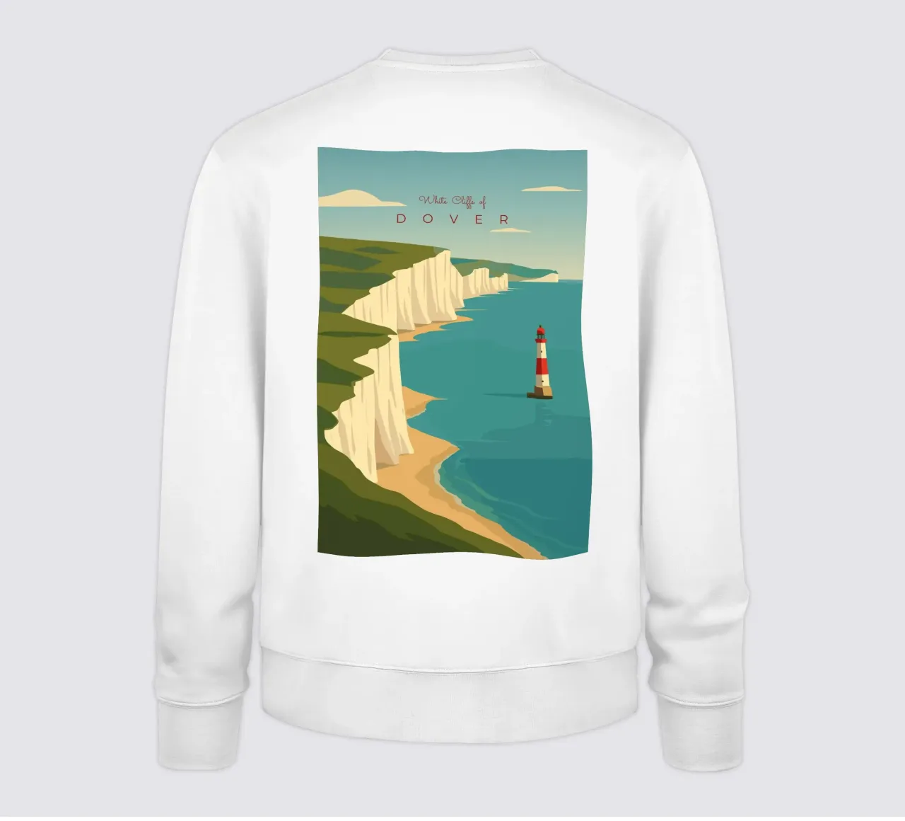 White Cliffs of DOVER felpa da minimalist designs
