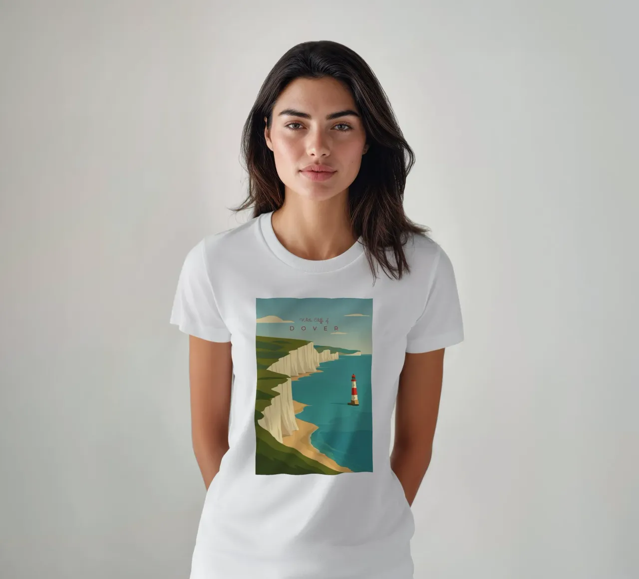 White Cliffs of DOVER t-shirt da minimalist designs