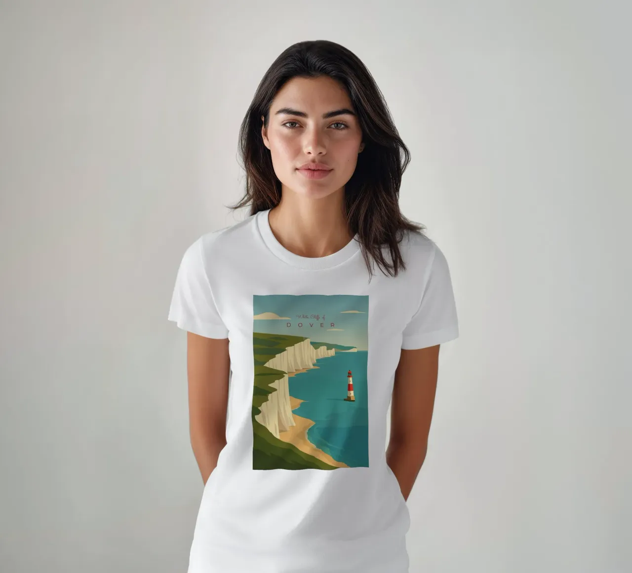 White Cliffs of DOVER t-shirt da minimalist designs