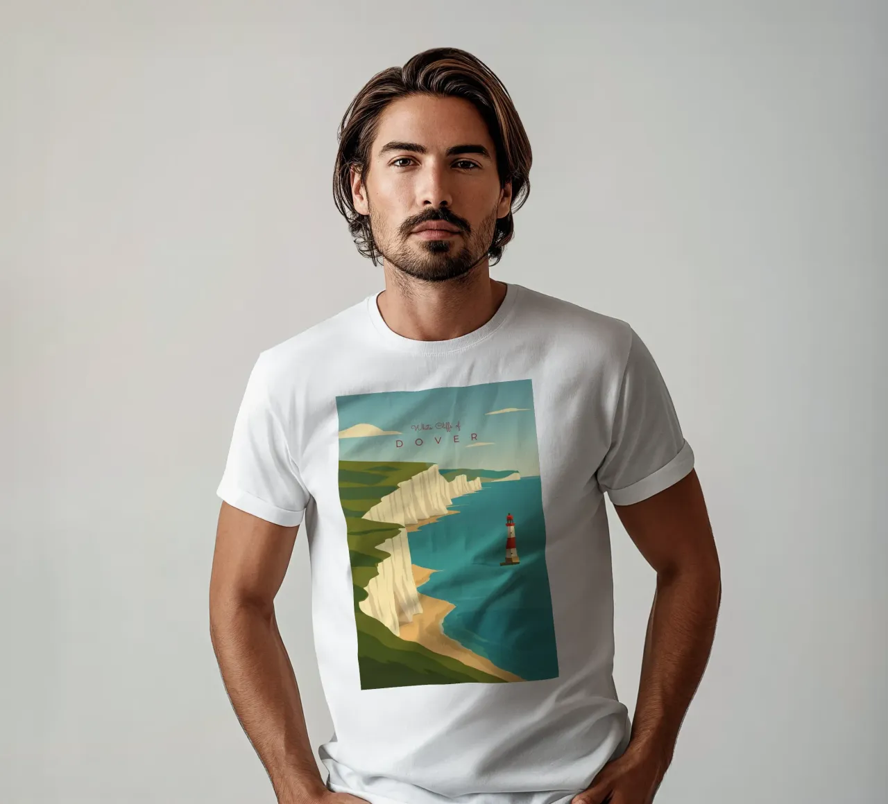 White Cliffs of DOVER t-shirt da minimalist designs
