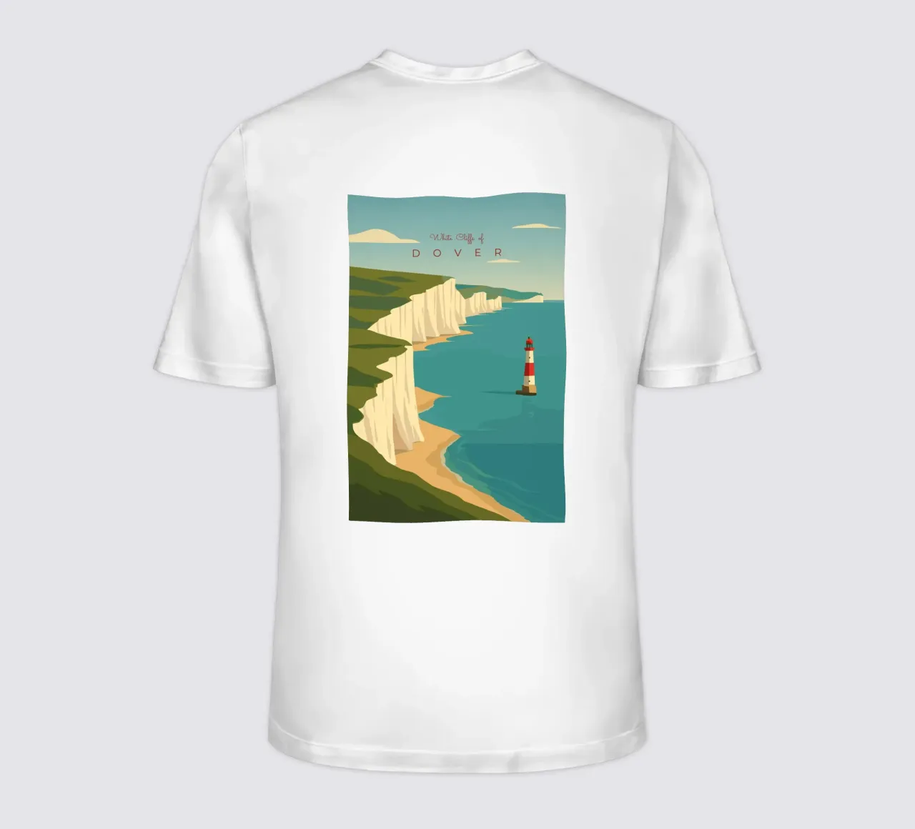 White Cliffs of DOVER t-shirt da minimalist designs