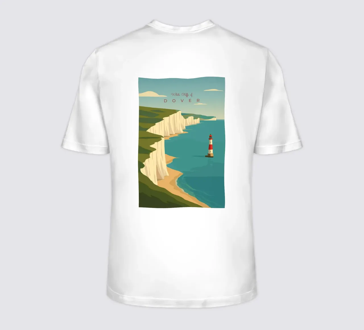 White Cliffs of DOVER t-shirt da minimalist designs
