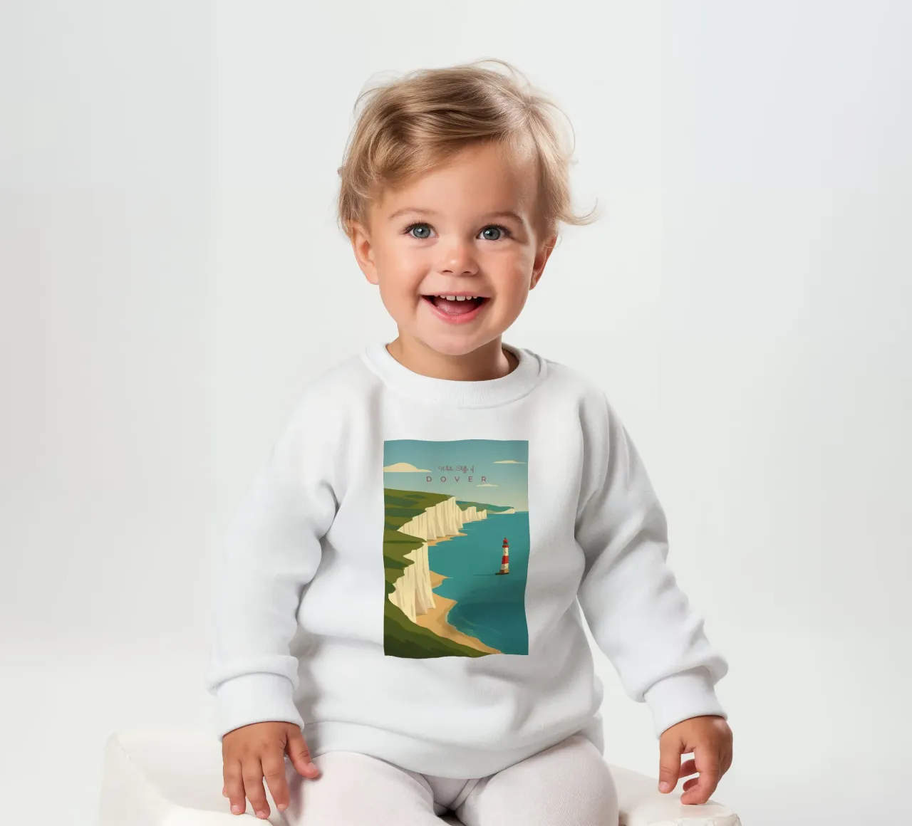White Cliffs of DOVER felpa neonato da minimalist designs