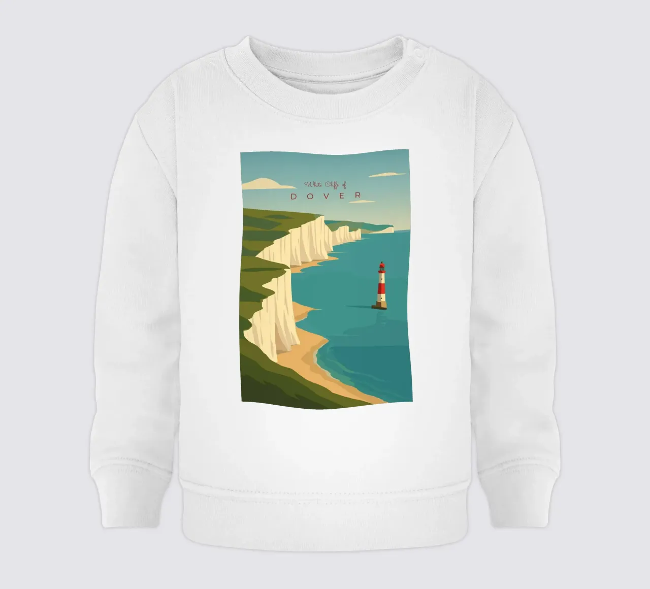 White Cliffs of DOVER felpa neonato da minimalist designs