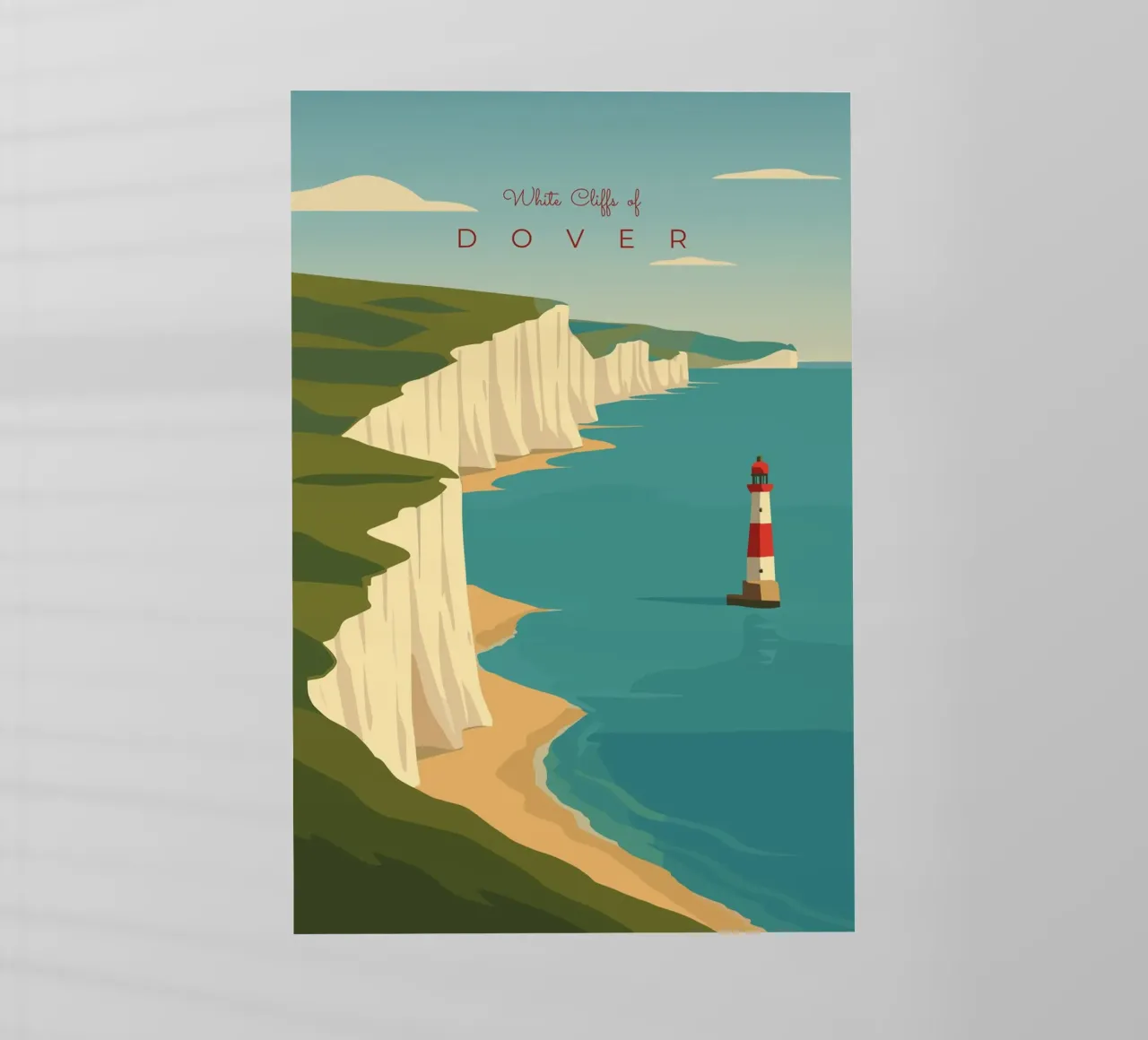 White Cliffs of DOVER pellicola backlit da minimalist designs
