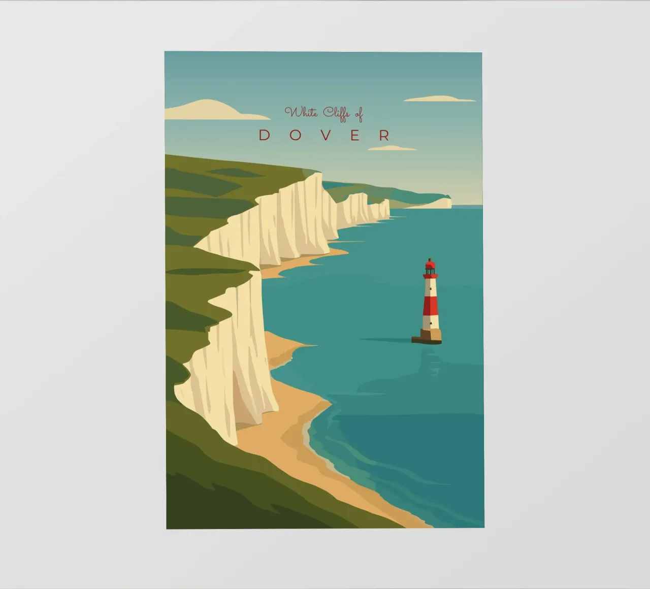 White Cliffs of DOVER pellicola backlit da minimalist designs