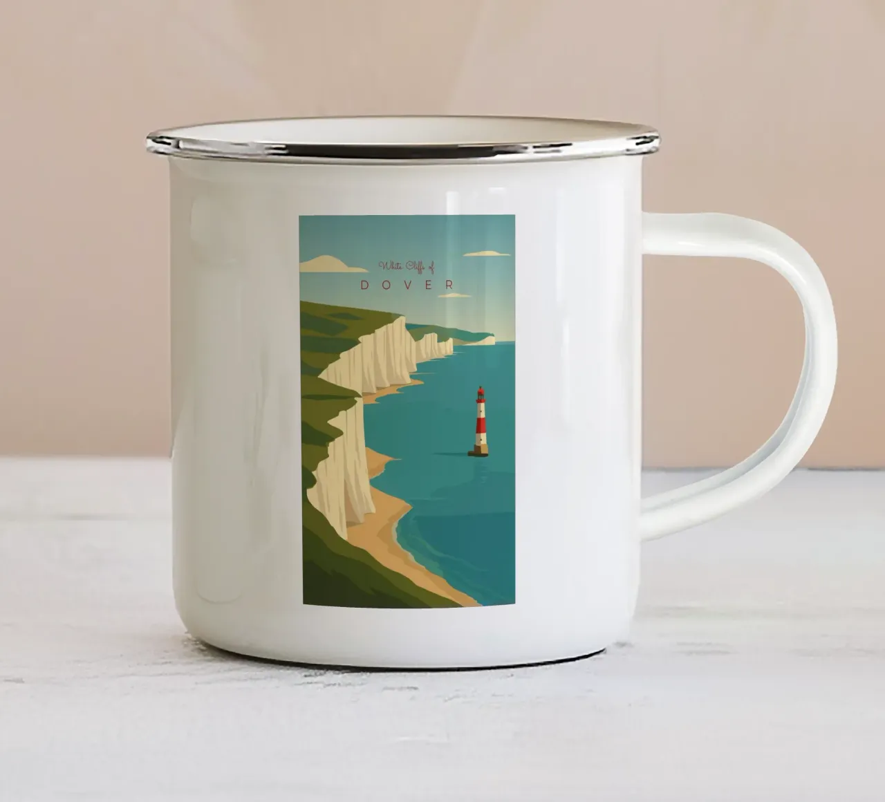White Cliffs of DOVER tazza in smalto da minimalist designs