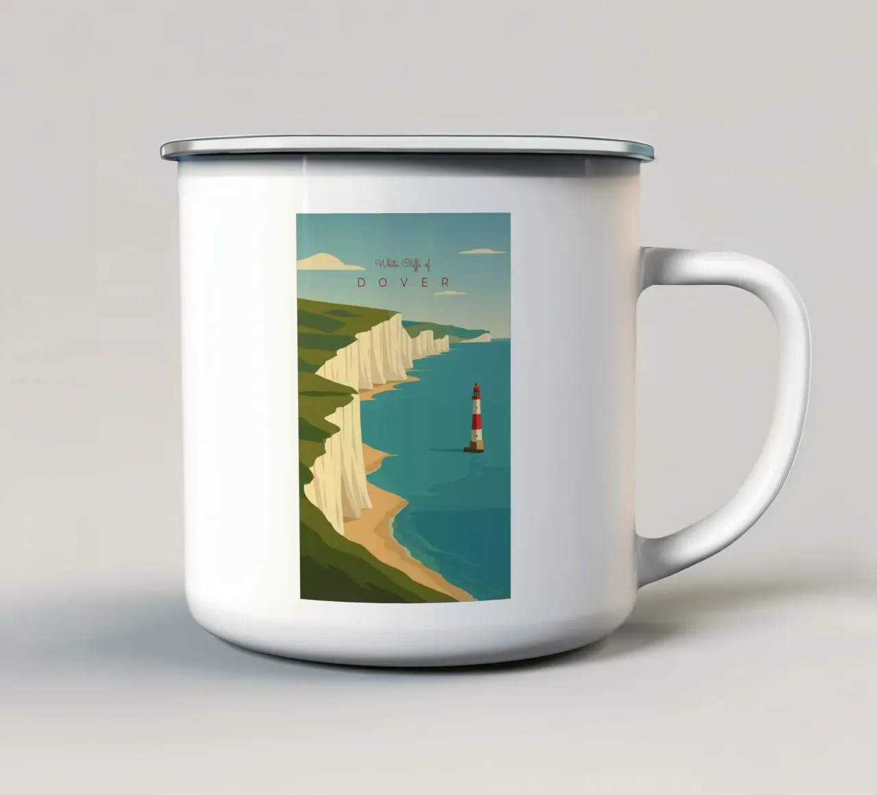 White Cliffs of DOVER tazza in smalto da minimalist designs