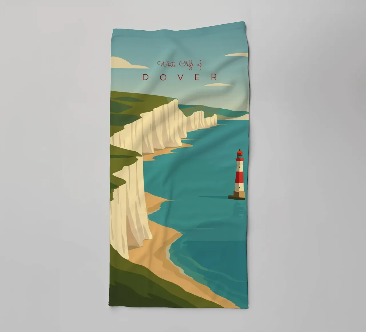 White Cliffs of DOVER asciugamano da bagno da minimalist designs