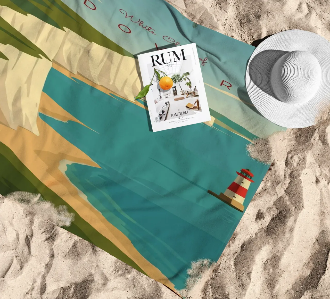 White Cliffs of DOVER telo mare da minimalist designs